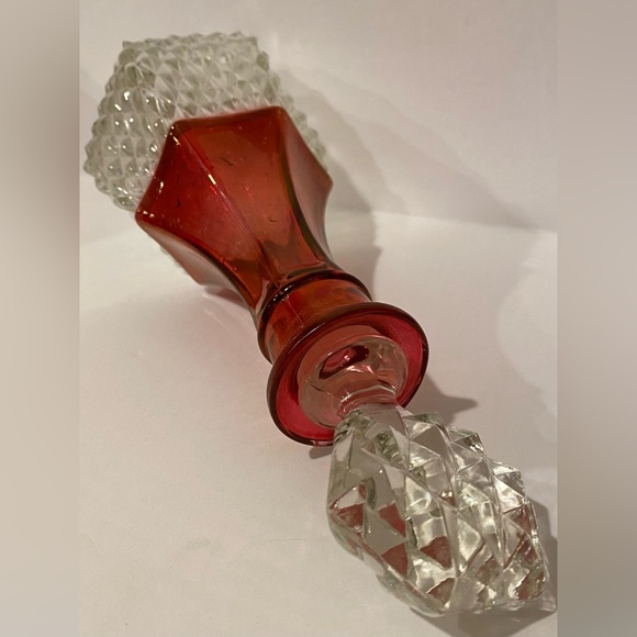 Vintage Indiana Glass Ruby Red Decanter - Picture 4 of 6